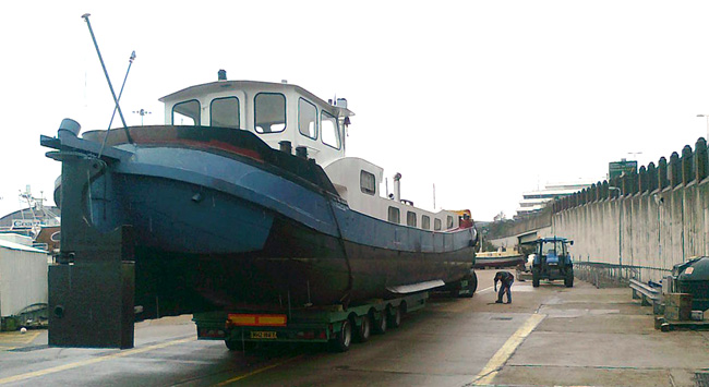 Barge Loaded at Dover