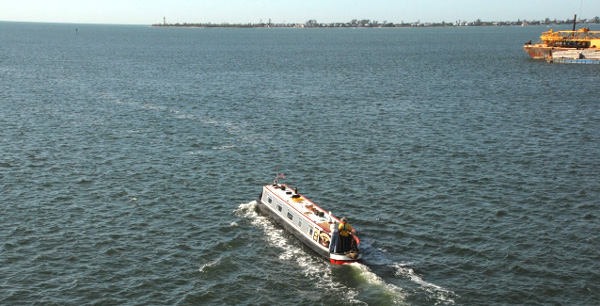 Phyllis May from the Sanibel Bridge